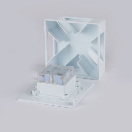 Brilagi - LED Venkovní nástěnné svítidlo QUADRAY LED/6W/230V bílá IP54