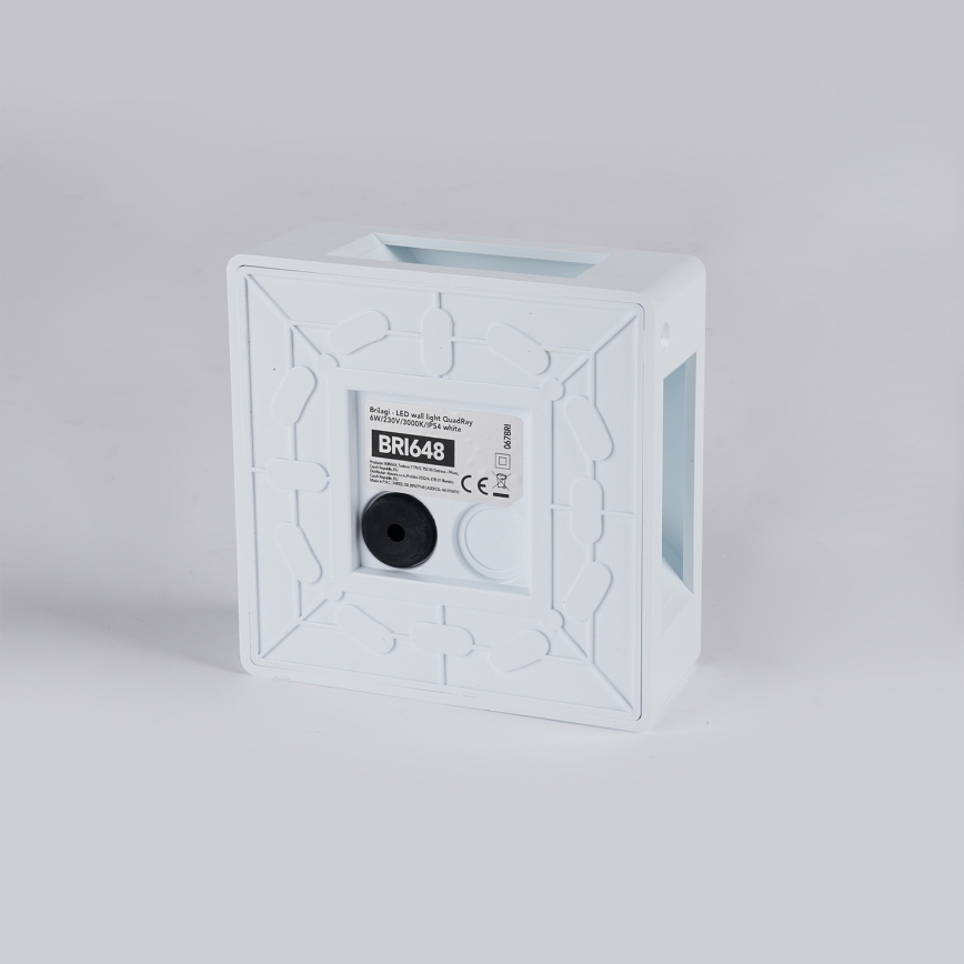 Brilagi - LED Venkovní nástěnné svítidlo QUADRAY LED/6W/230V bílá IP54