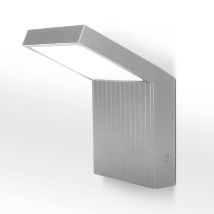 Brilagi - LED Venkovní nástěnné svítidlo RIANO LED/8W/230V stříbrná IP65