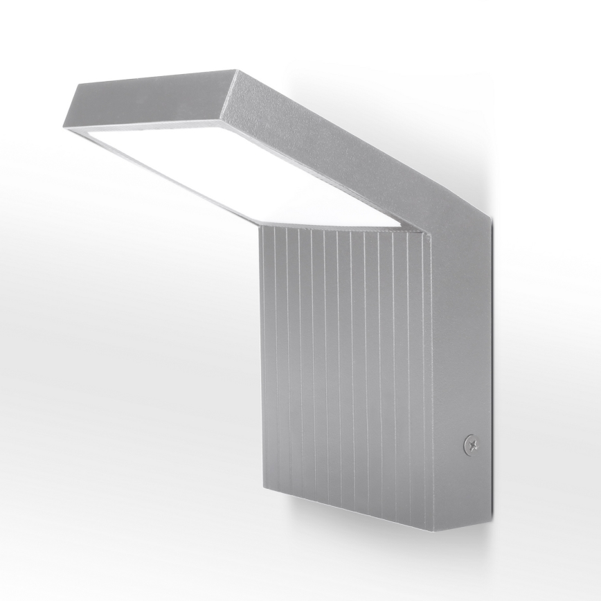 Brilagi - LED Venkovní nástěnné svítidlo RIANO LED/8W/230V stříbrná IP65