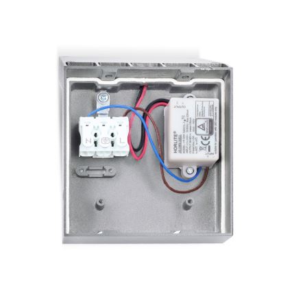 Brilagi - LED Venkovní nástěnné svítidlo RIANO LED/8W/230V stříbrná IP65