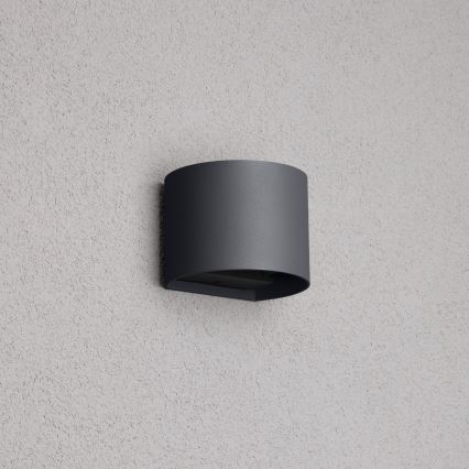 Brilagi - LED Venkovní nástěnné svítidlo RONDO LED/6W/230V antracit IP54