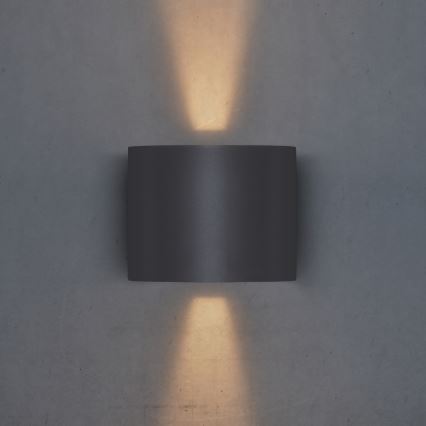 Brilagi - LED Venkovní nástěnné svítidlo RONDO LED/6W/230V antracit IP54