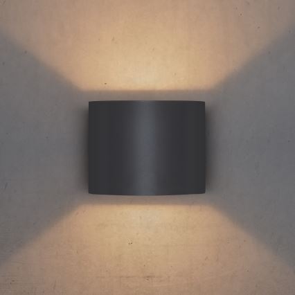 Brilagi - LED Venkovní nástěnné svítidlo RONDO LED/6W/230V antracit IP54
