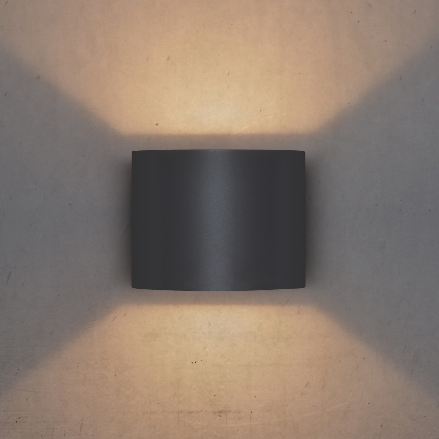 Brilagi - LED Venkovní nástěnné svítidlo RONDO LED/6W/230V antracit IP54