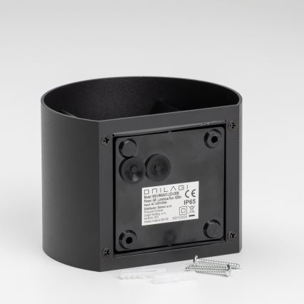 Brilagi - LED Venkovní nástěnné svítidlo RONDO LED/6W/230V černá IP54