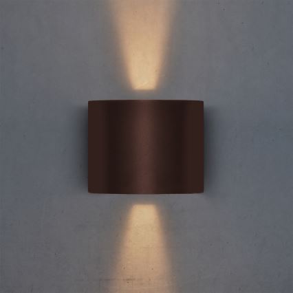 Brilagi - LED Venkovní nástěnné svítidlo RONDO LED/6W/230V hnědá IP54