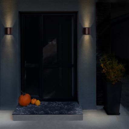 Brilagi - LED Venkovní nástěnné svítidlo RONDO LED/6W/230V hnědá IP54