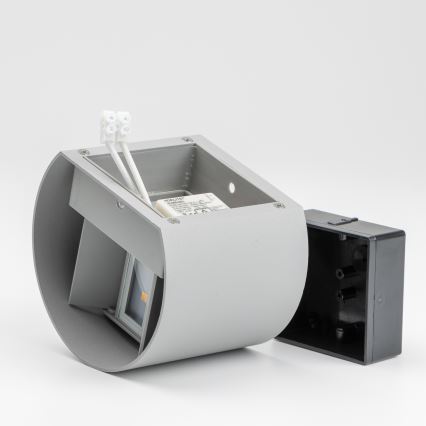 Brilagi - LED Venkovní nástěnné svítidlo RONDO LED/6W/230V šedá IP54