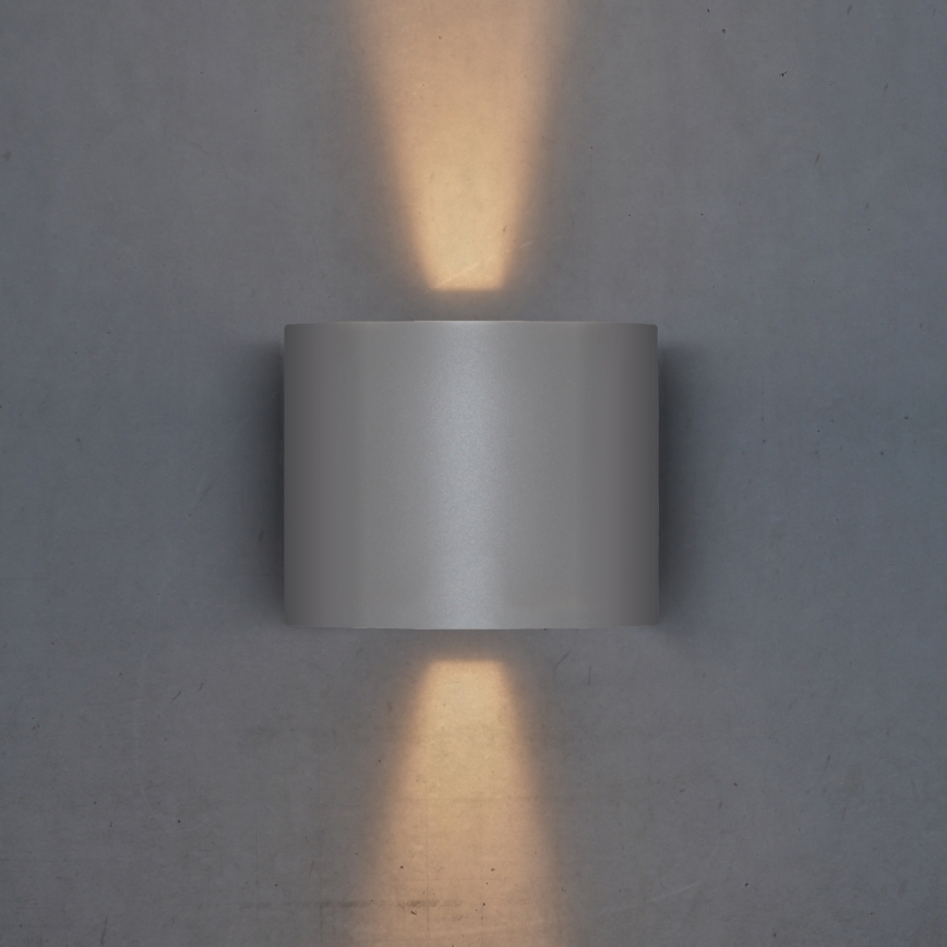 Brilagi - LED Venkovní nástěnné svítidlo RONDO LED/6W/230V šedá IP54