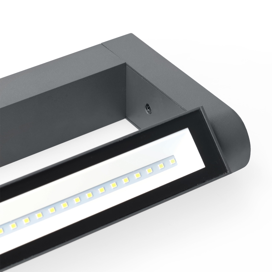 Brilagi - LED Venkovní nástěnné svítidlo SALERNO LED/12W/230V 35,5 cm antracit IP65