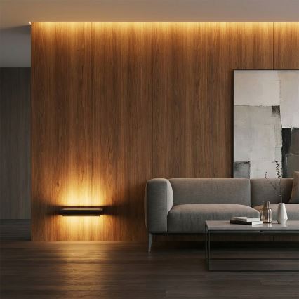 Brilagi - LED Venkovní nástěnné svítidlo SALERNO LED/12W/230V 35,5 cm černá IP65