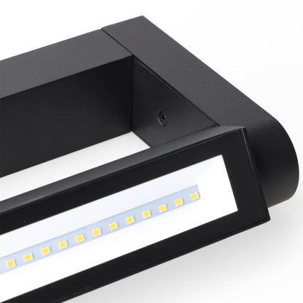 Brilagi - LED Venkovní nástěnné svítidlo SALERNO LED/12W/230V 35,5 cm černá IP65