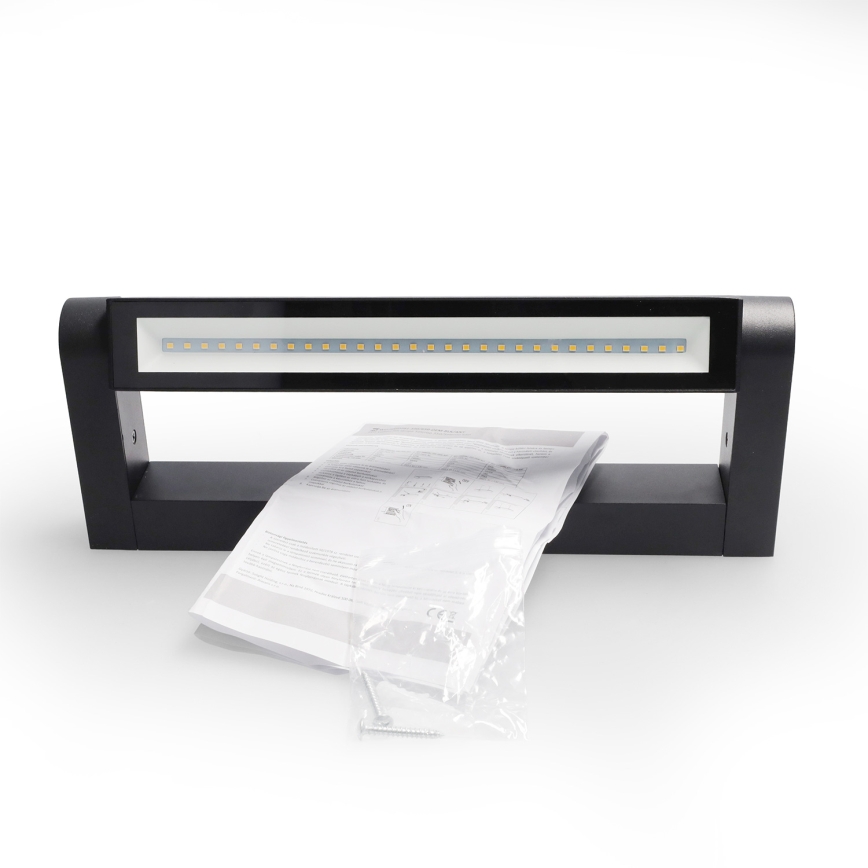 Brilagi - LED Venkovní nástěnné svítidlo SALERNO LED/12W/230V 35,5 cm černá IP65