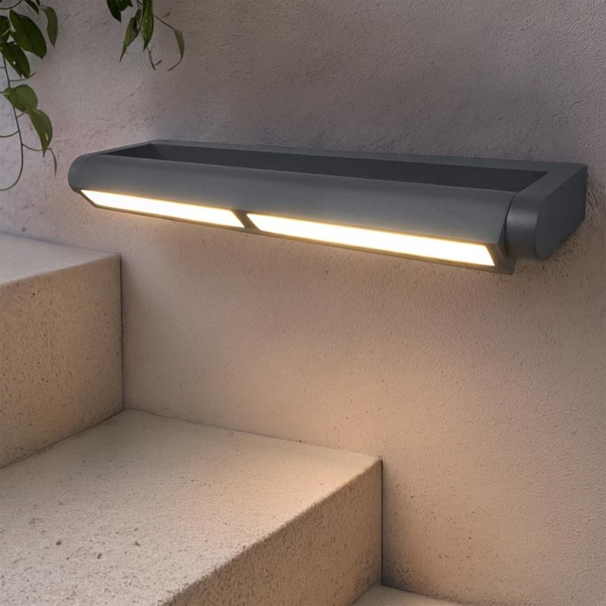 Brilagi - LED Venkovní nástěnné svítidlo SALERNO LED/24W/230V 66 cm antracit IP65