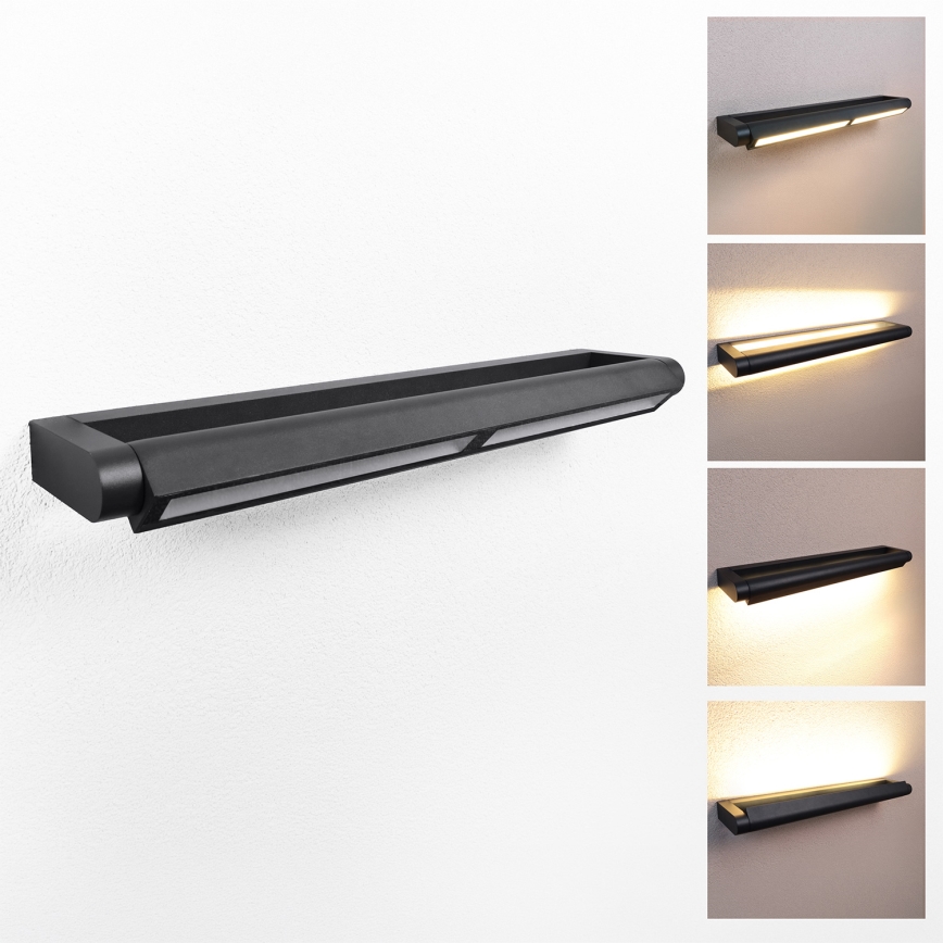 Brilagi - LED Venkovní nástěnné svítidlo SALERNO LED/24W/230V 66 cm černá IP65