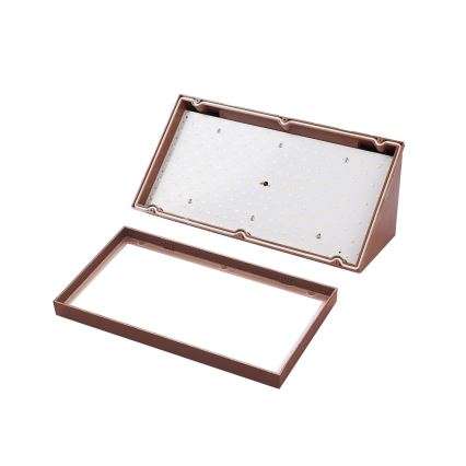 Brilagi - LED Venkovní nástěnné svítidlo se senzorem TRIANGLE LED/20W/230V hnědá IP65