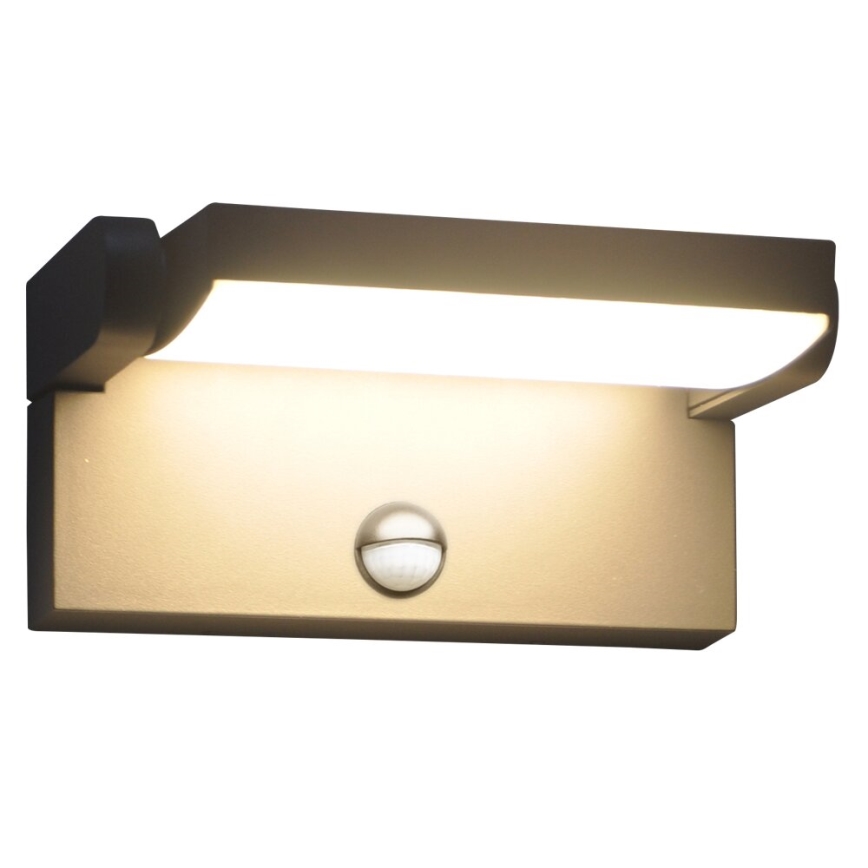 Brilagi - LED Venkovní nástěnné svítidlo se senzorem ANKLE LED/18W/230V 3000K IP65 antracit