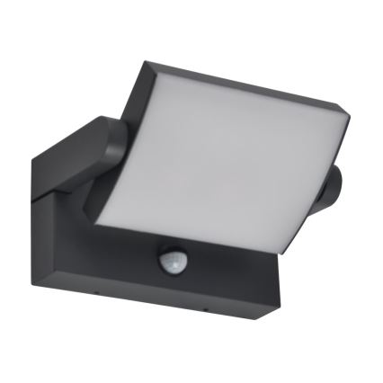 Brilagi - LED Venkovní nástěnné svítidlo se senzorem ANKLE LED/18W/230V 3000K IP65 antracit