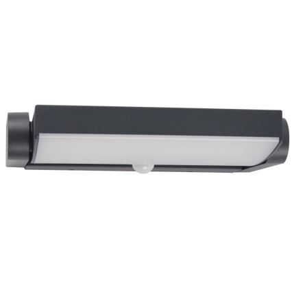 Brilagi - LED Venkovní nástěnné svítidlo se senzorem ANKLE LED/18W/230V 3000K IP65 antracit