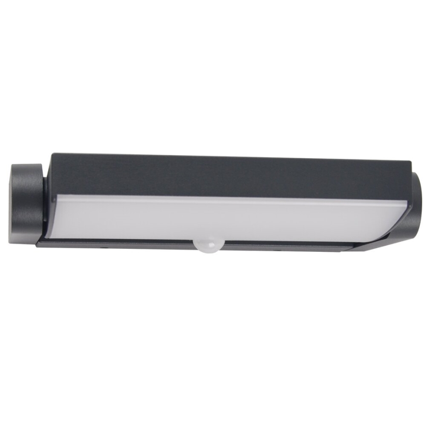 Brilagi - LED Venkovní nástěnné svítidlo se senzorem ANKLE LED/18W/230V 3000K IP65 antracit