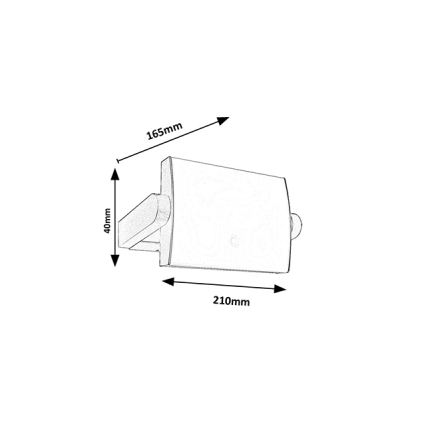 Brilagi - LED Venkovní nástěnné svítidlo se senzorem ANKLE LED/18W/230V 3000K IP65 antracit