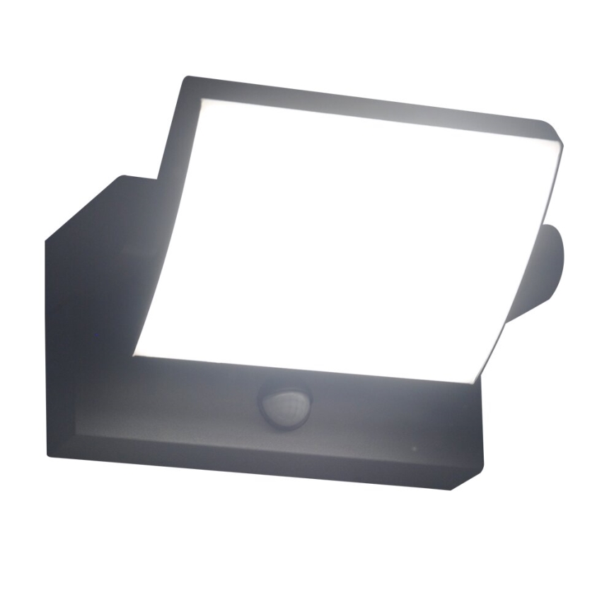Brilagi - LED Venkovní nástěnné svítidlo se senzorem ANKLE LED/18W/230V 4000K IP65 antracit