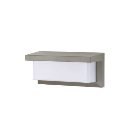 Brilagi - LED Venkovní nástěnné svítidlo se senzorem BRICKY LED/12W/230V šedá IP54