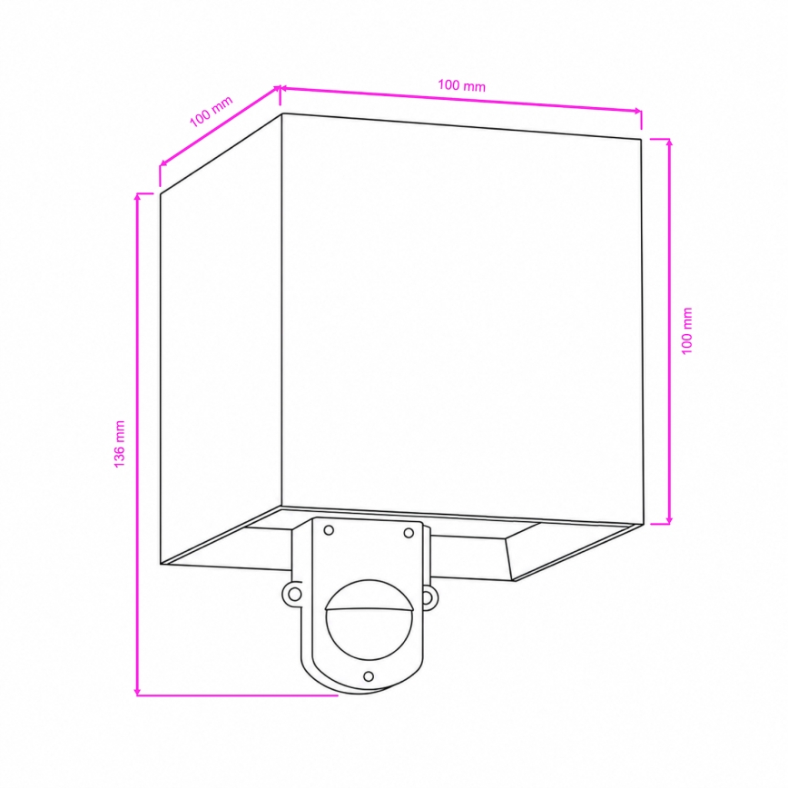 BRILAGI - LED Venkovní nástěnné svítidlo se senzorem CUBE LED/6W/230V antracit IP65