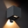 Brilagi - LED Venkovní nástěnné svítidlo se senzorem CUBE LED/6W/230V antracit IP65
