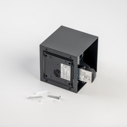 BRILAGI - LED Venkovní nástěnné svítidlo se senzorem CUBE LED/6W/230V černá IP65