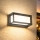 Brilagi - LED Venkovní nástěnné svítidlo se senzorem PARKER LED/12W/230V antracit IP44