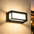 Brilagi - LED Venkovní nástěnné svítidlo se senzorem PARKER LED/12W/230V černá IP44