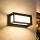 Brilagi - LED Venkovní nástěnné svítidlo se senzorem PARKER LED/12W/230V černá IP44