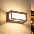 Brilagi - LED Venkovní nástěnné svítidlo se senzorem PARKER LED/12W/230V hnědá IP44