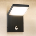 Brilagi - LED Venkovní nástěnné svítidlo se senzorem RIANO LED/8W/230V antracit IP65