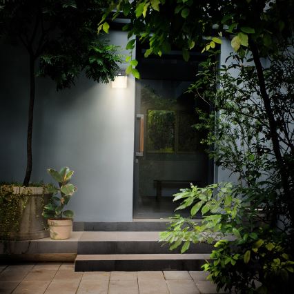 Brilagi - LED Venkovní nástěnné svítidlo se senzorem TERNI LED/12W/230V antracit IP44