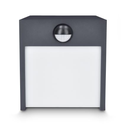 Brilagi - LED Venkovní nástěnné svítidlo se senzorem TERNI LED/12W/230V antracit IP44