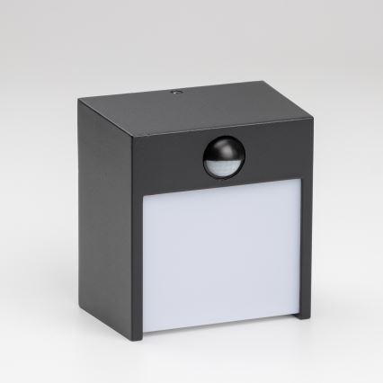 Brilagi - LED Venkovní nástěnné svítidlo se senzorem TERNI LED/12W/230V černá IP44