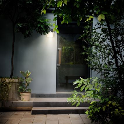 Brilagi - LED Venkovní nástěnné svítidlo se senzorem TERNI LED/12W/230V černá IP44