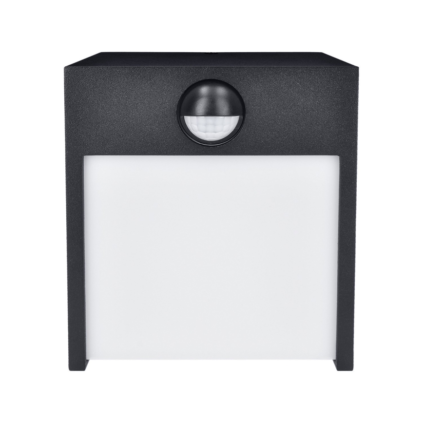 Brilagi - LED Venkovní nástěnné svítidlo se senzorem TERNI LED/12W/230V černá IP44