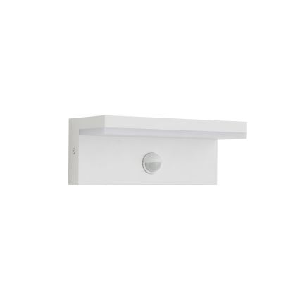Brilagi - LED Venkovní nástěnné svítidlo se senzorem TESSI LED/10W/230V bílá IP54