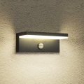 Brilagi - LED Venkovní nástěnné svítidlo se senzorem TESSI LED/10W/230V černá IP54