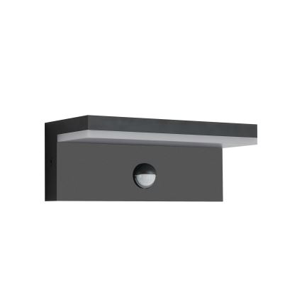 Brilagi - LED Venkovní nástěnné svítidlo se senzorem TESSI LED/10W/230V černá IP54