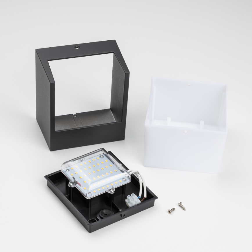 Brilagi - LED Venkovní nástěnné svítidlo TERNI LED/12W/230V černá IP44
