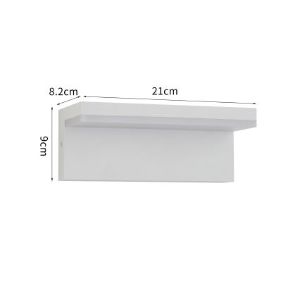 Brilagi - LED Venkovní nástěnné svítidlo TESSI LED/10W/230V bílá IP54