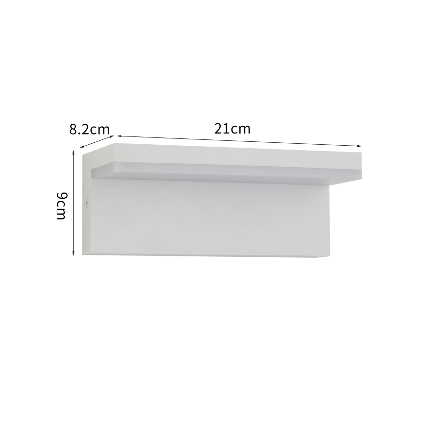 Brilagi - LED Venkovní nástěnné svítidlo TESSI LED/10W/230V bílá IP54