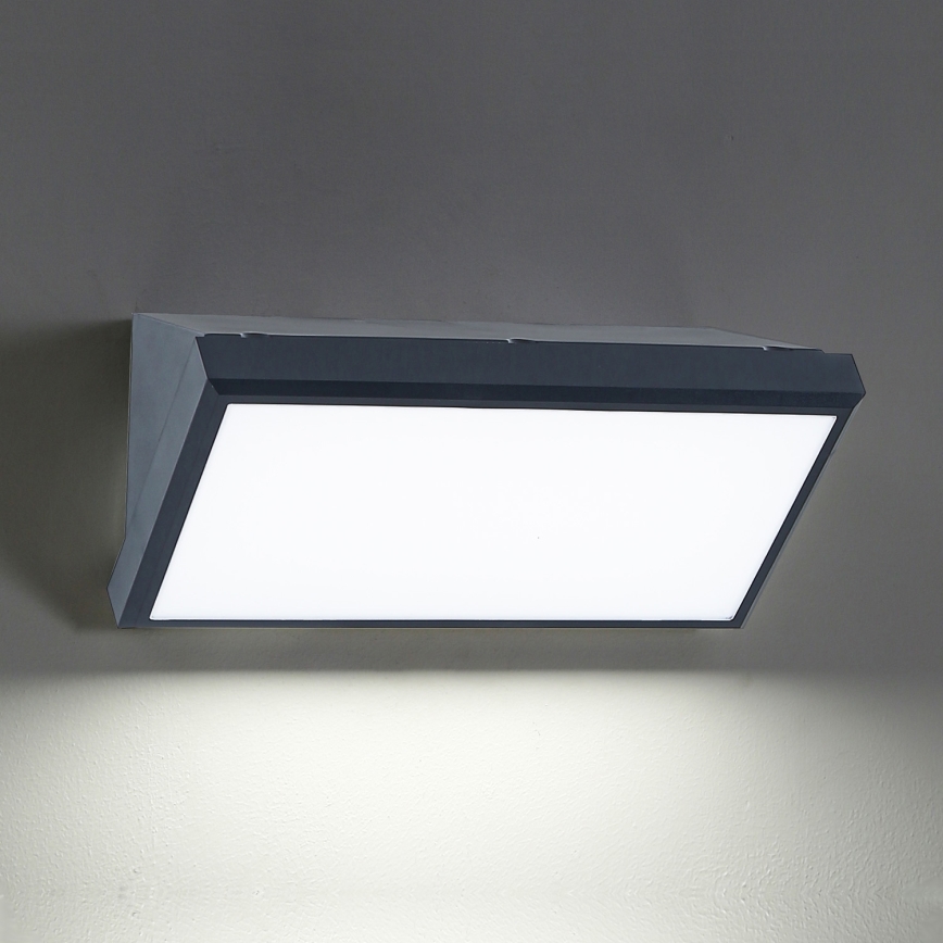 Brilagi - LED Venkovní nástěnné svítidlo TRIANGLE LED/20W/230V antracit IP65