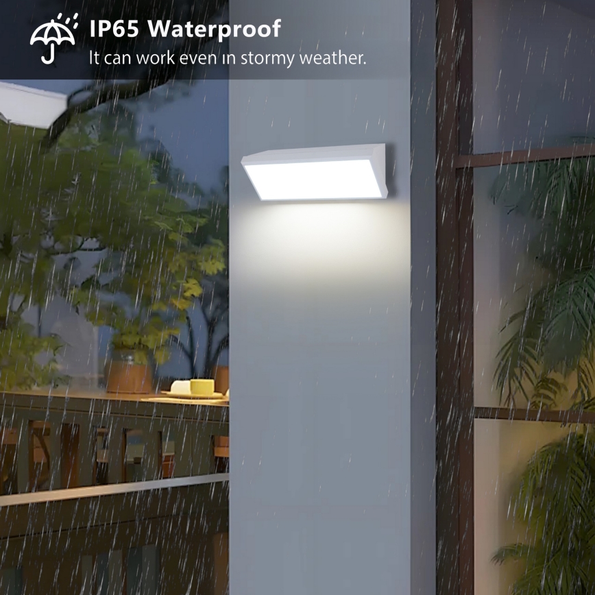 Brilagi - LED Venkovní nástěnné svítidlo TRIANGLE LED/42W/230V bílá IP65