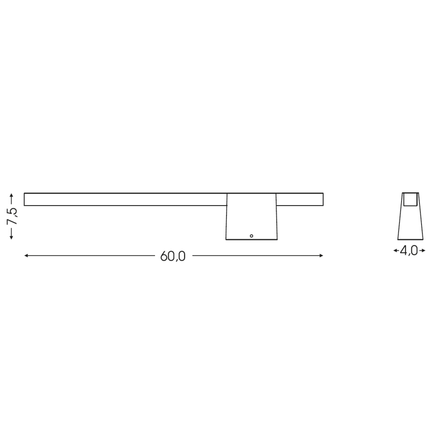 BRILAGI - LED Venkovní nástěnné svítidlo VELORA LED/9W/230V 60 cm IP44 hnědá